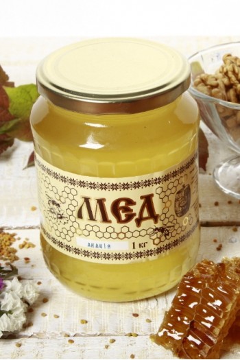 Мед акація 1кг(720мл)